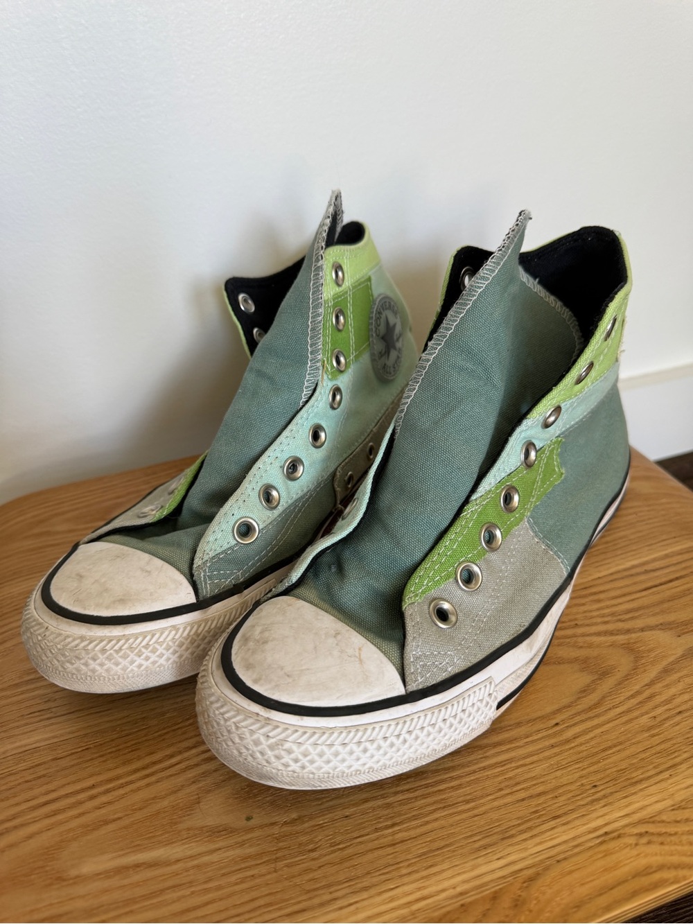 Converse Kids High-Top Sneakers in Green and Light Green
